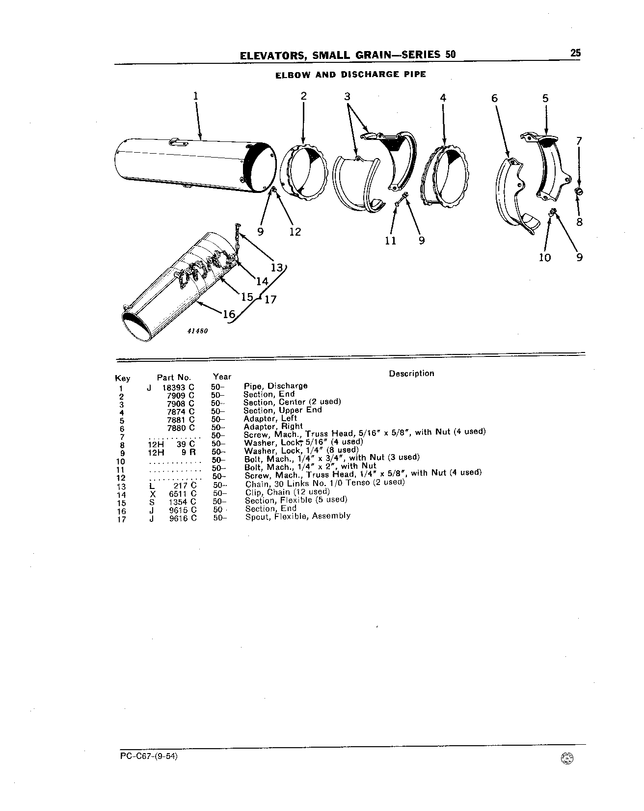 Elevators, Small Grain - Series 50 Elbow and Discharge Pipe