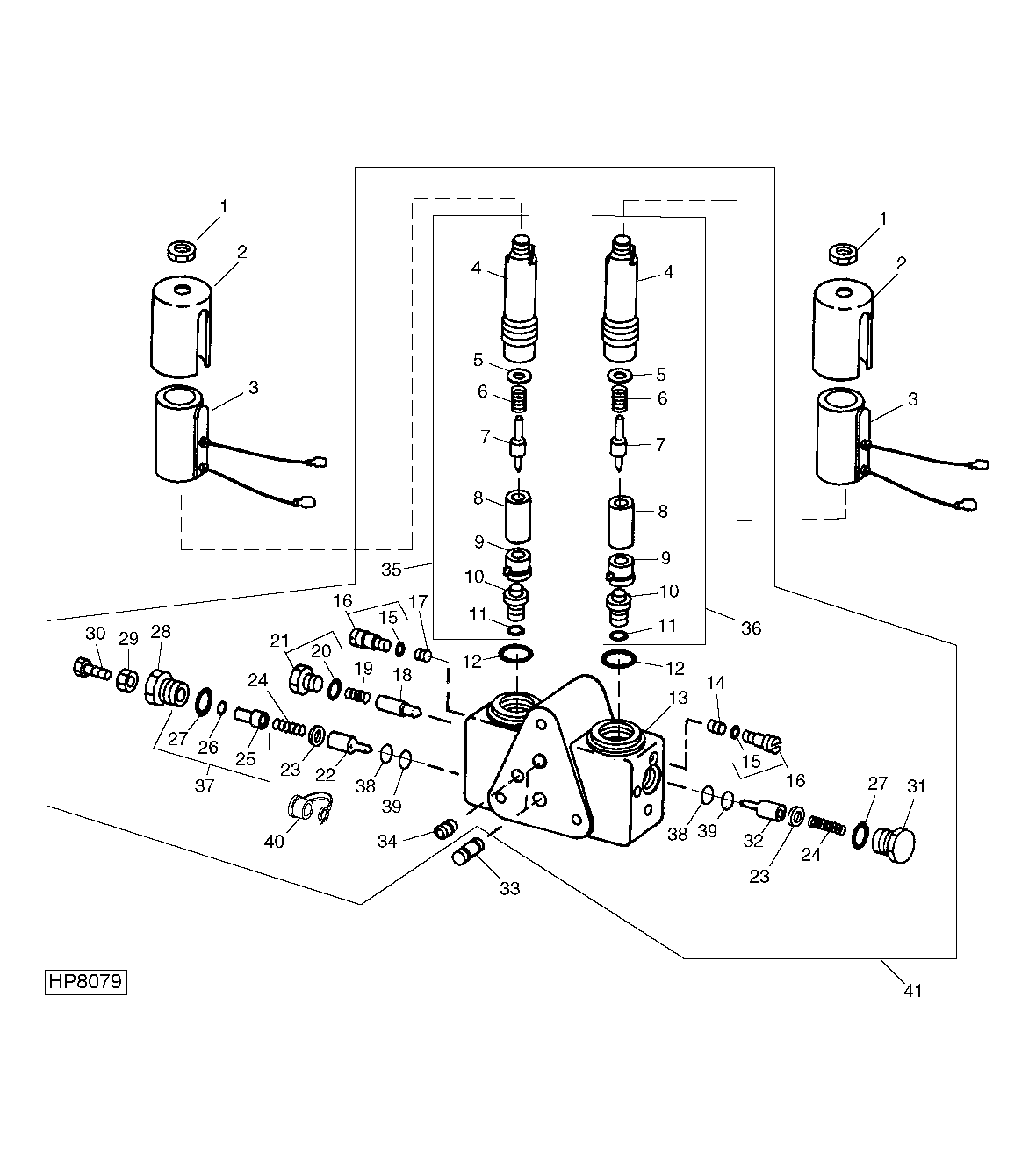 SOLENOID CONTROL VALVE FOR HEADER LIFT MODULE