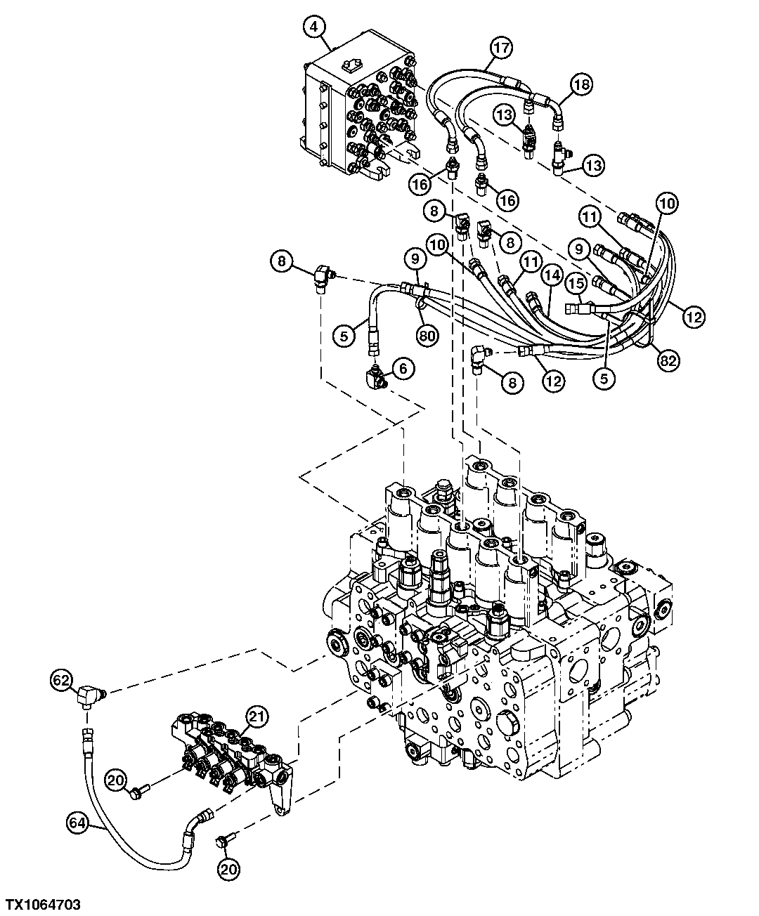Pilot Lines (Control Valve Top To Manifold) (953064 - )