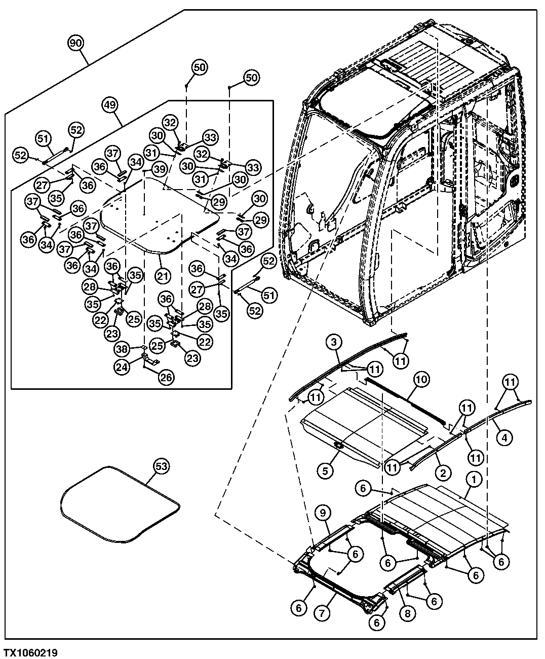 Cab Components (Sunroof, Shade, and Headliner)