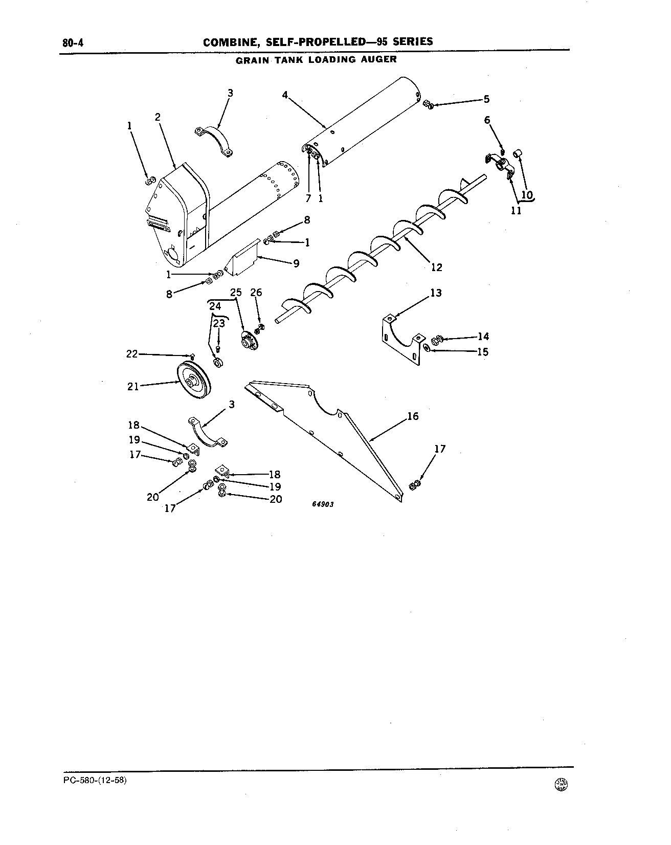 Grain Tank, Loading and Unloading Augers (Continued)