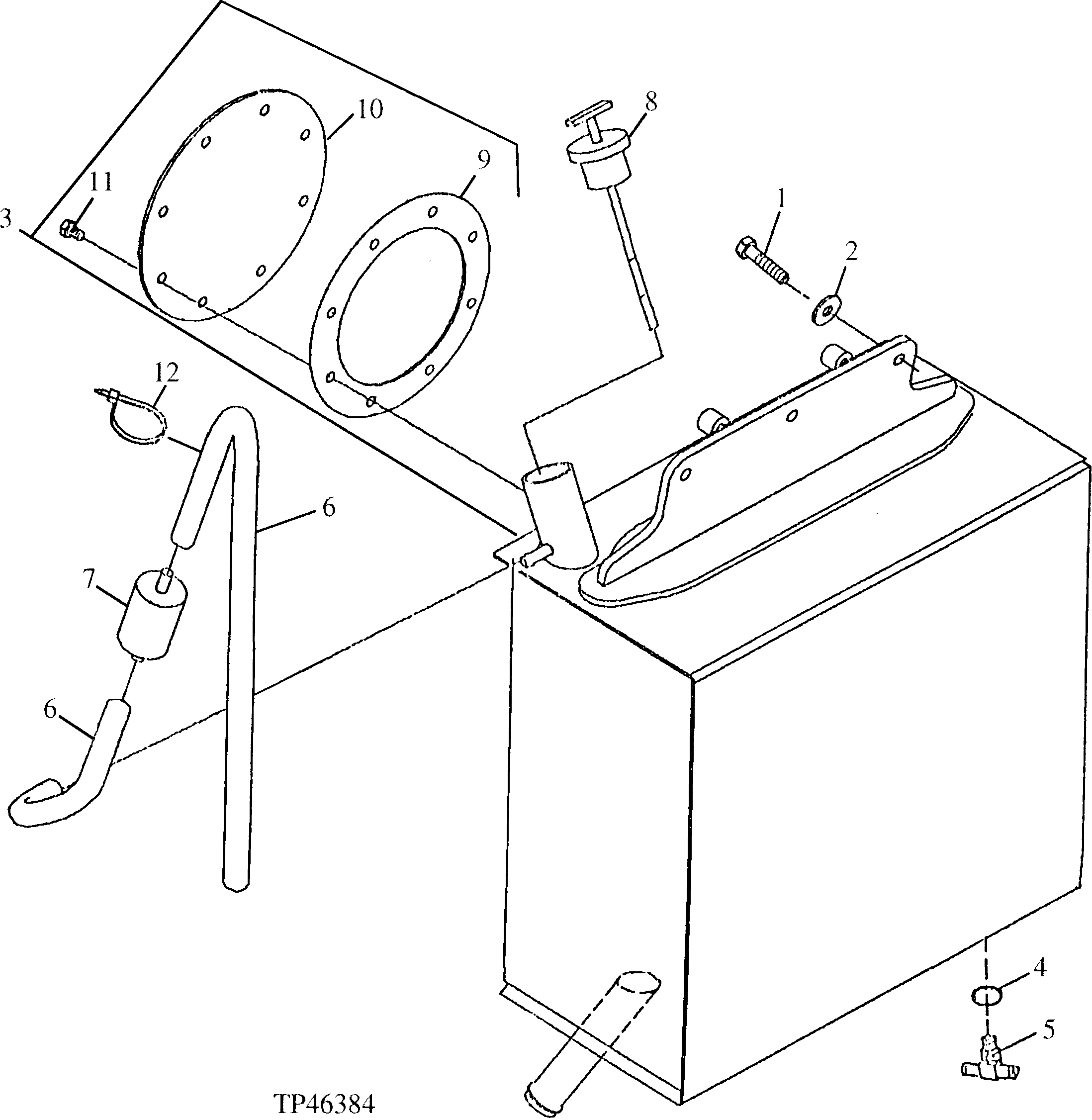 Main Hydraulic System Reservoir (801200 - )