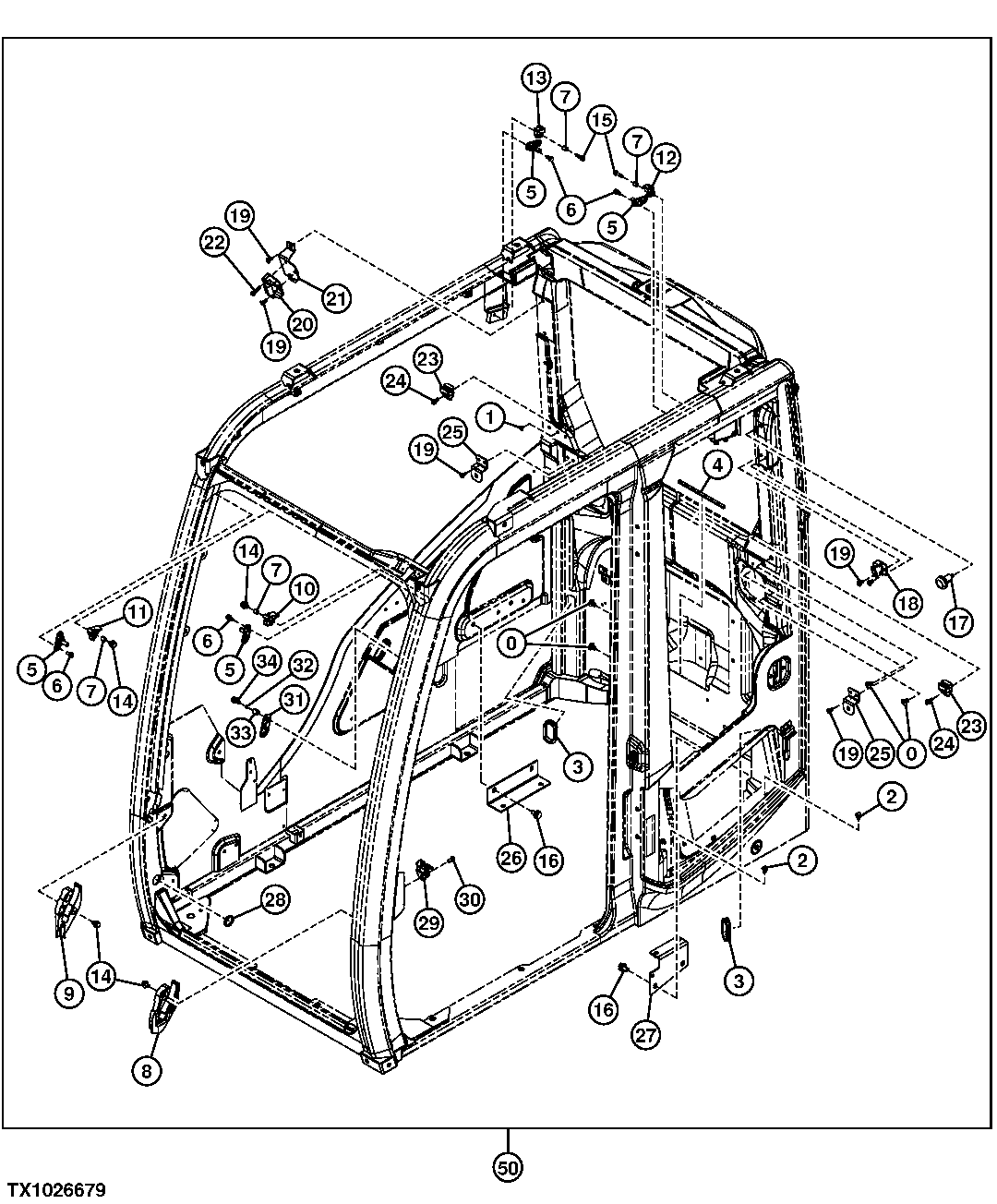 Cab Components (Brackets, Bushings and Stoppers)