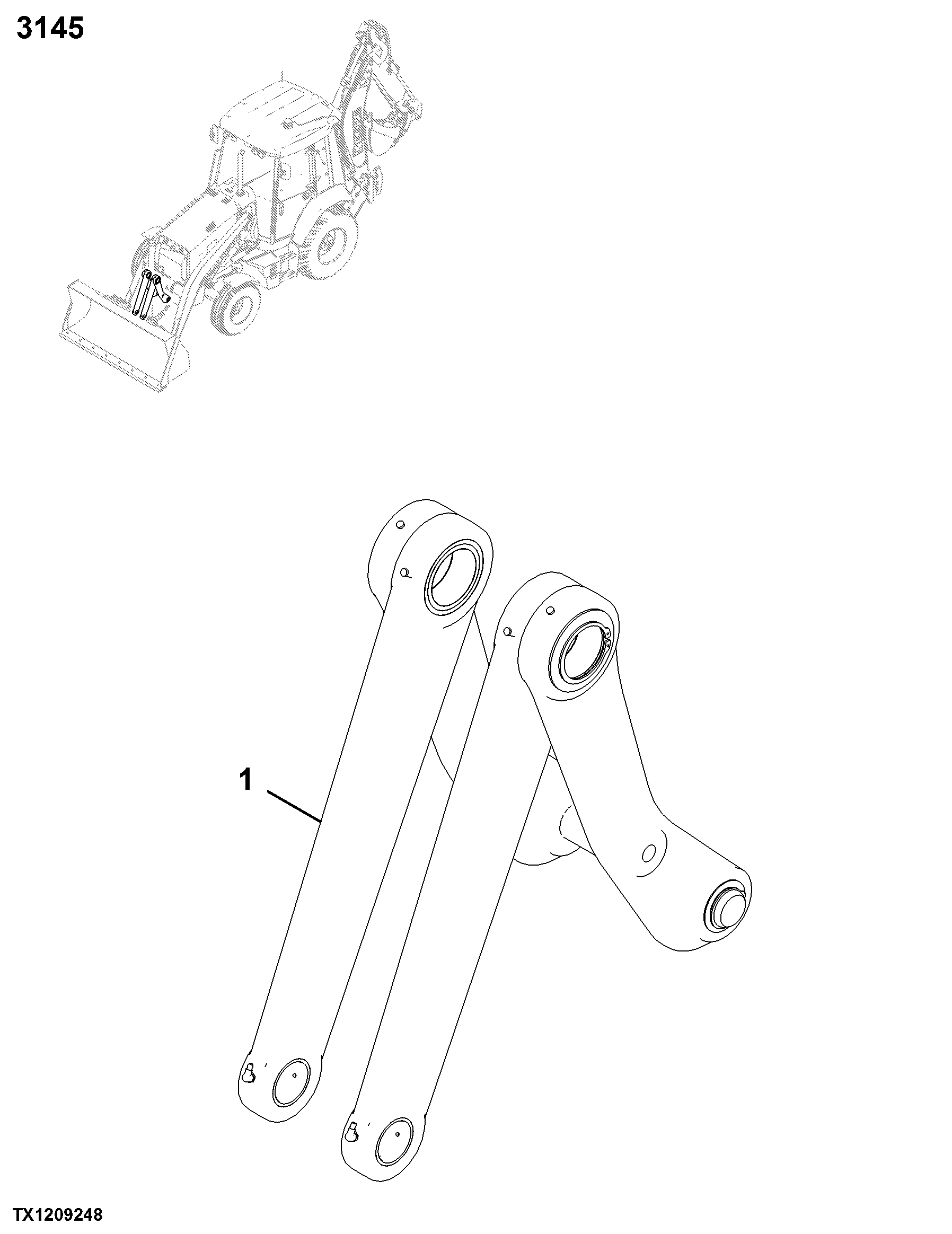 3145 Bucket Loader Linkage
