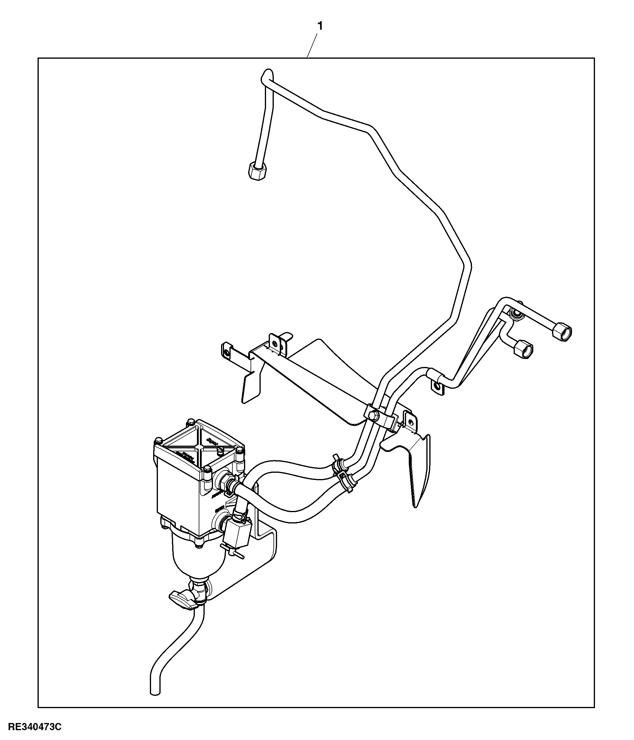 Fuel Filter Kit, Secondary, Field Install