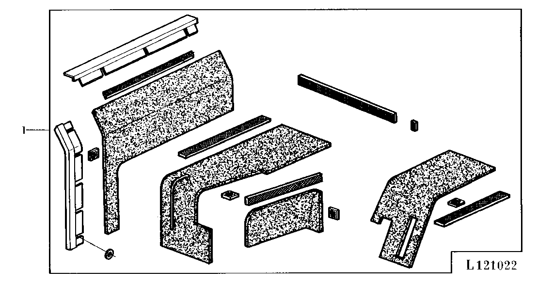 REPAIR KIT FOR INTERIOR PANELING (WITH MC1 CAB)