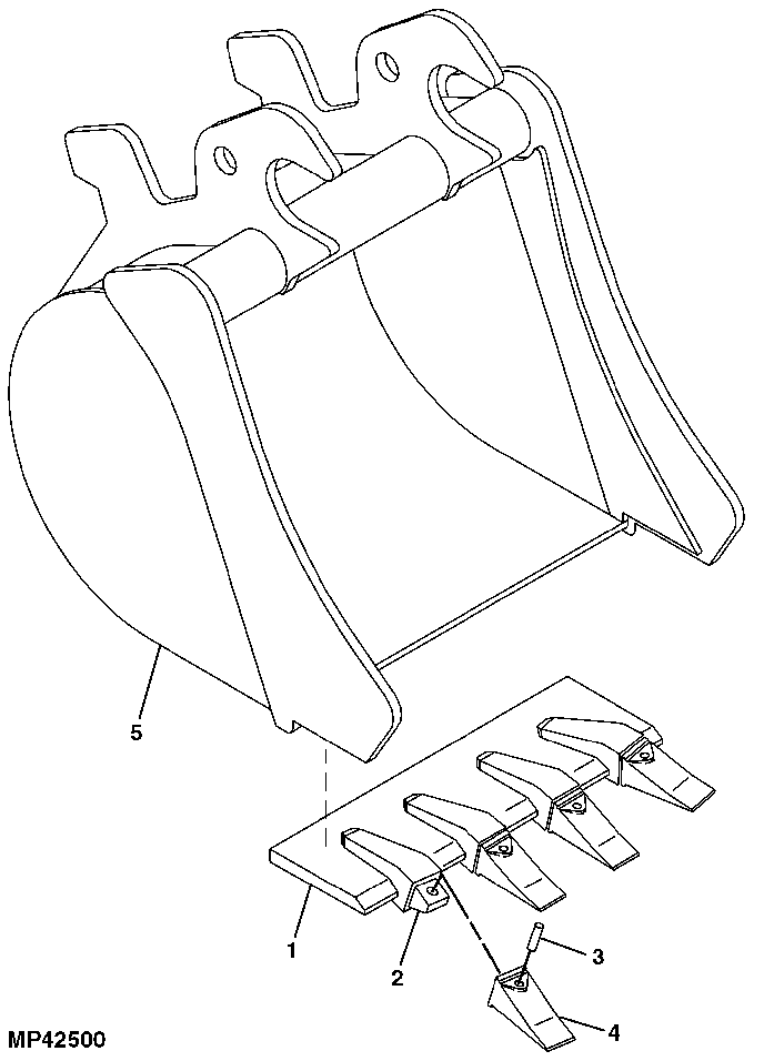 Bucket 24 in., Late Design