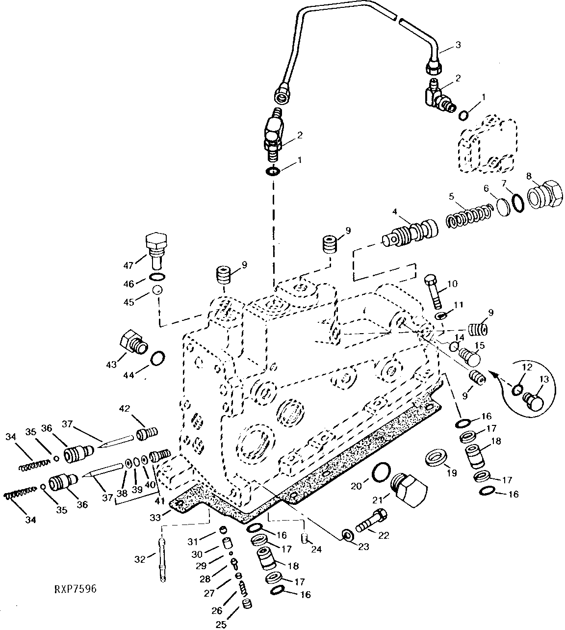 ROCKSHAFT CONTROL VALVE HOUSING VALVES AND PLUGS