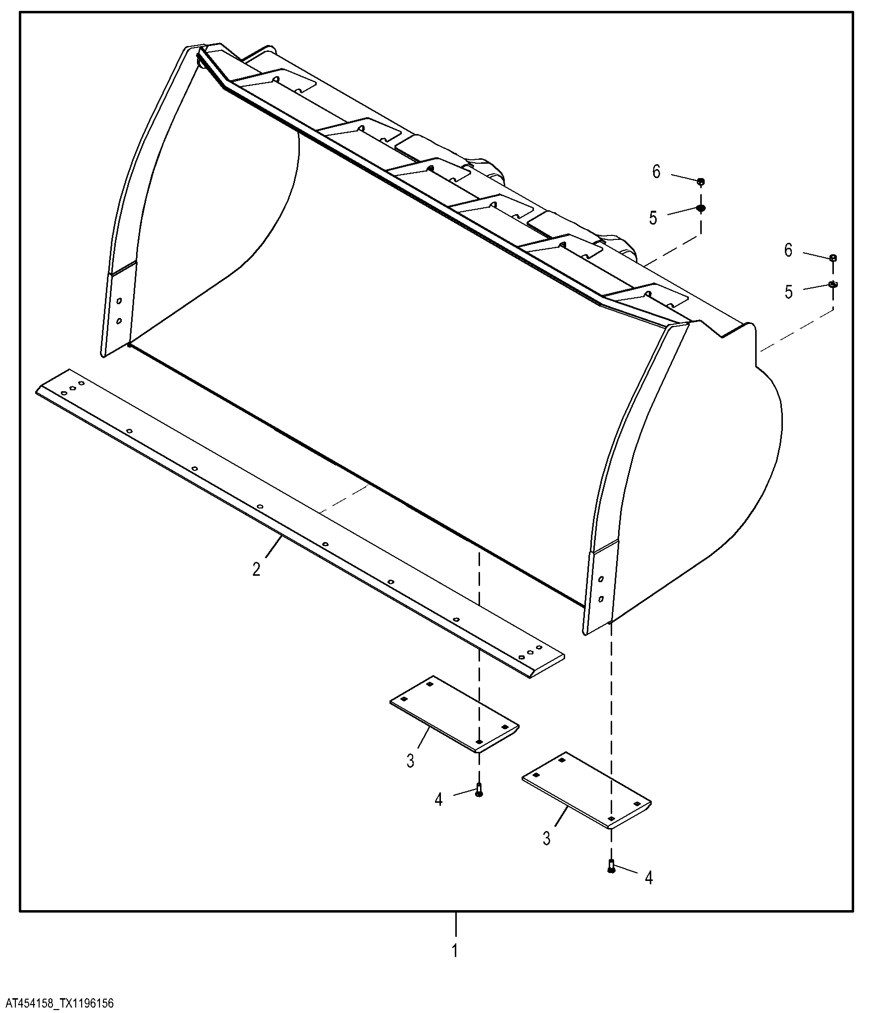 Light Material Coupler Bucket Kit, 3.5 m³ (4.5 yd³)