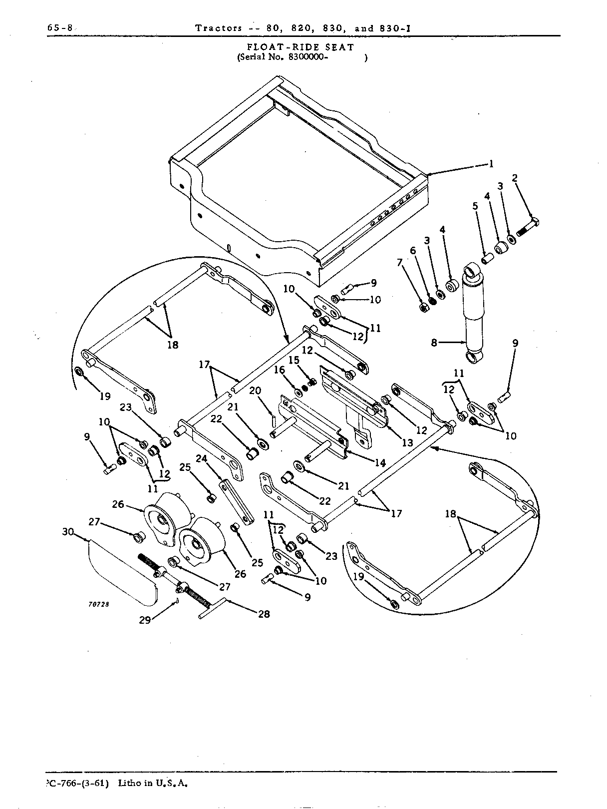 Seat, Float-Ride (Continued)