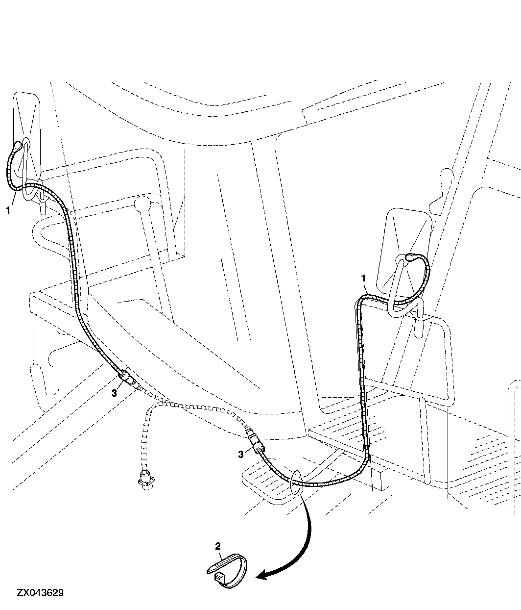 ADJUSTABLE OUTSIDE MIRROR HARNESSES