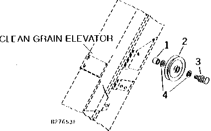 CLEAN GRAIN ELEVATOR DRIVE IDLER (GEAR CASE LOADING AUGER EXTENSION) (156501 - )