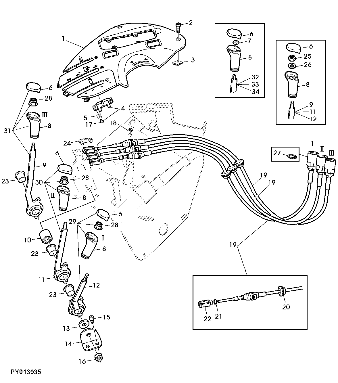 Selective Control Valve, Control Linkage, PowrQuad™ PLUS