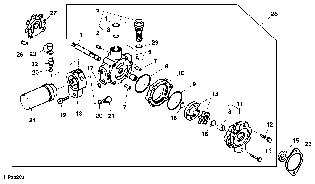 HYDROSTATIC DRIVE CHARGE PUMP (PLANETARY) ( - 678742)
