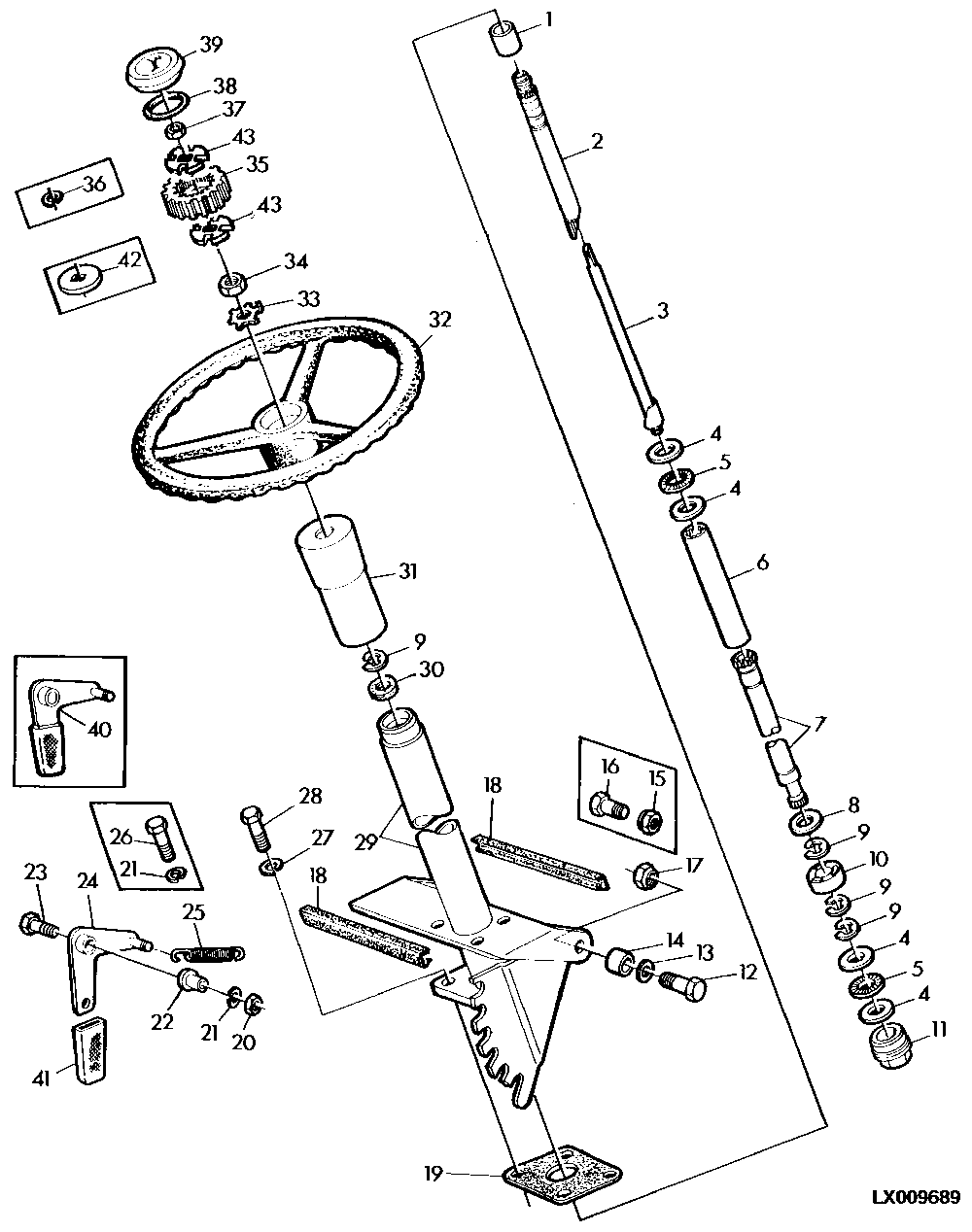 HYDROSTATIC STEERING-STEERING COLUMN/CONSOLE SHIFT (SG2 CAB)