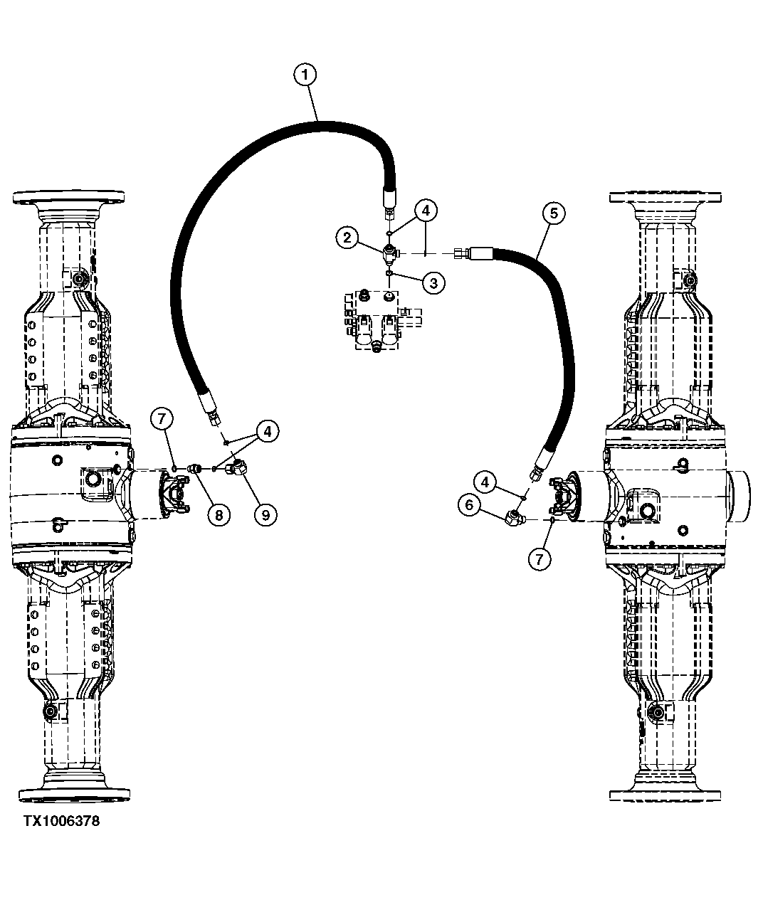 Differential Lock Lines (Front and Rear) ( - 604689)