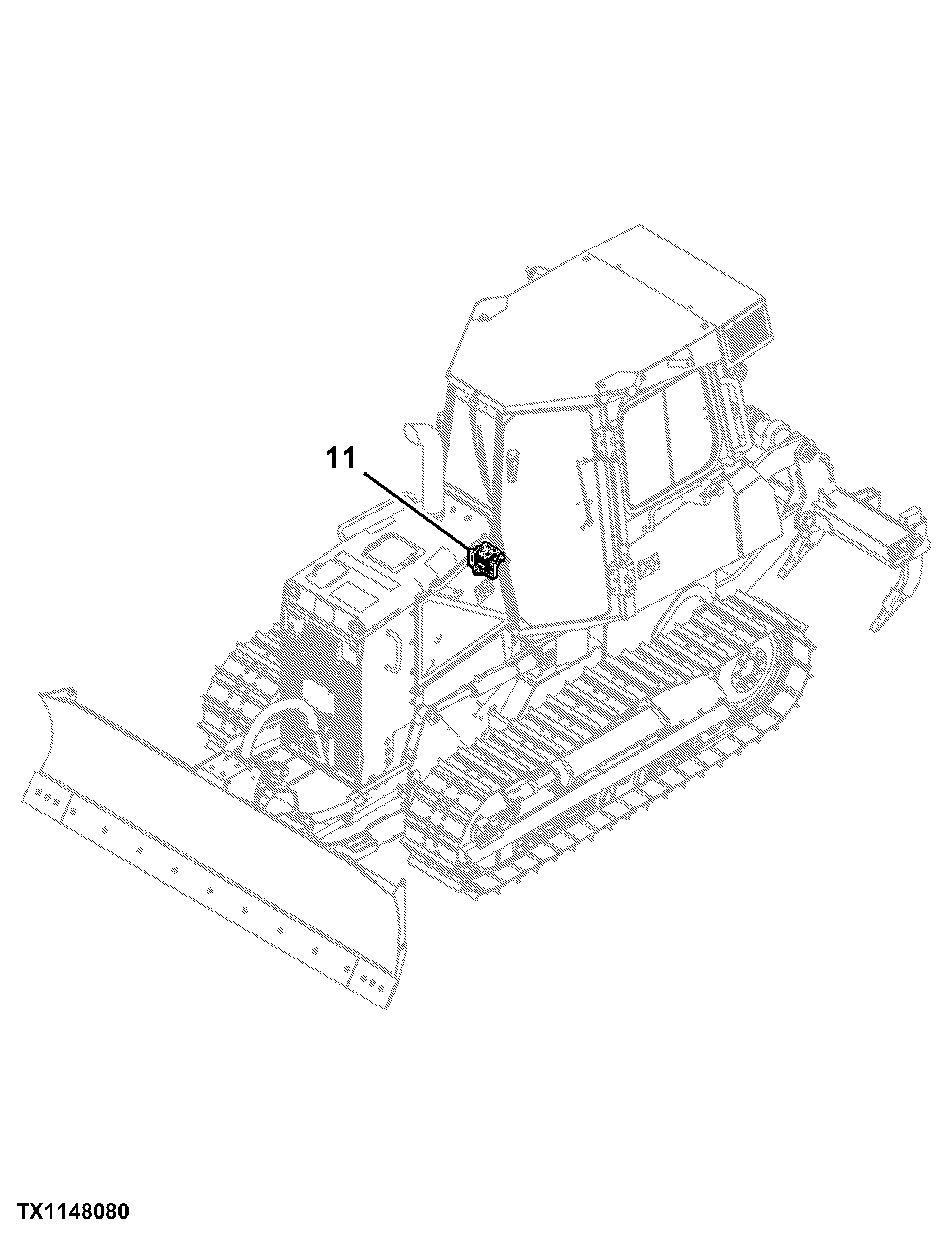 650K Crawler Dozer (PIN: 1T0650KX_ _E216396 - 275533) Engine 4045HT070