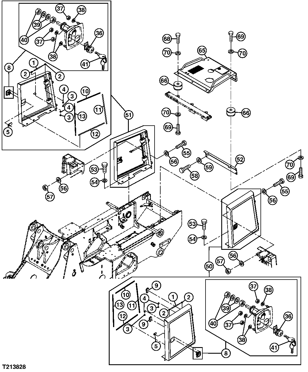 Engine Compartment Doors, Brackets, and Hood