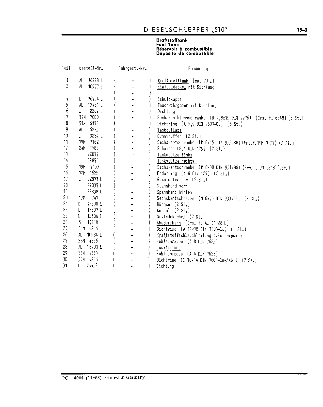 Fuel Lines (Continued)