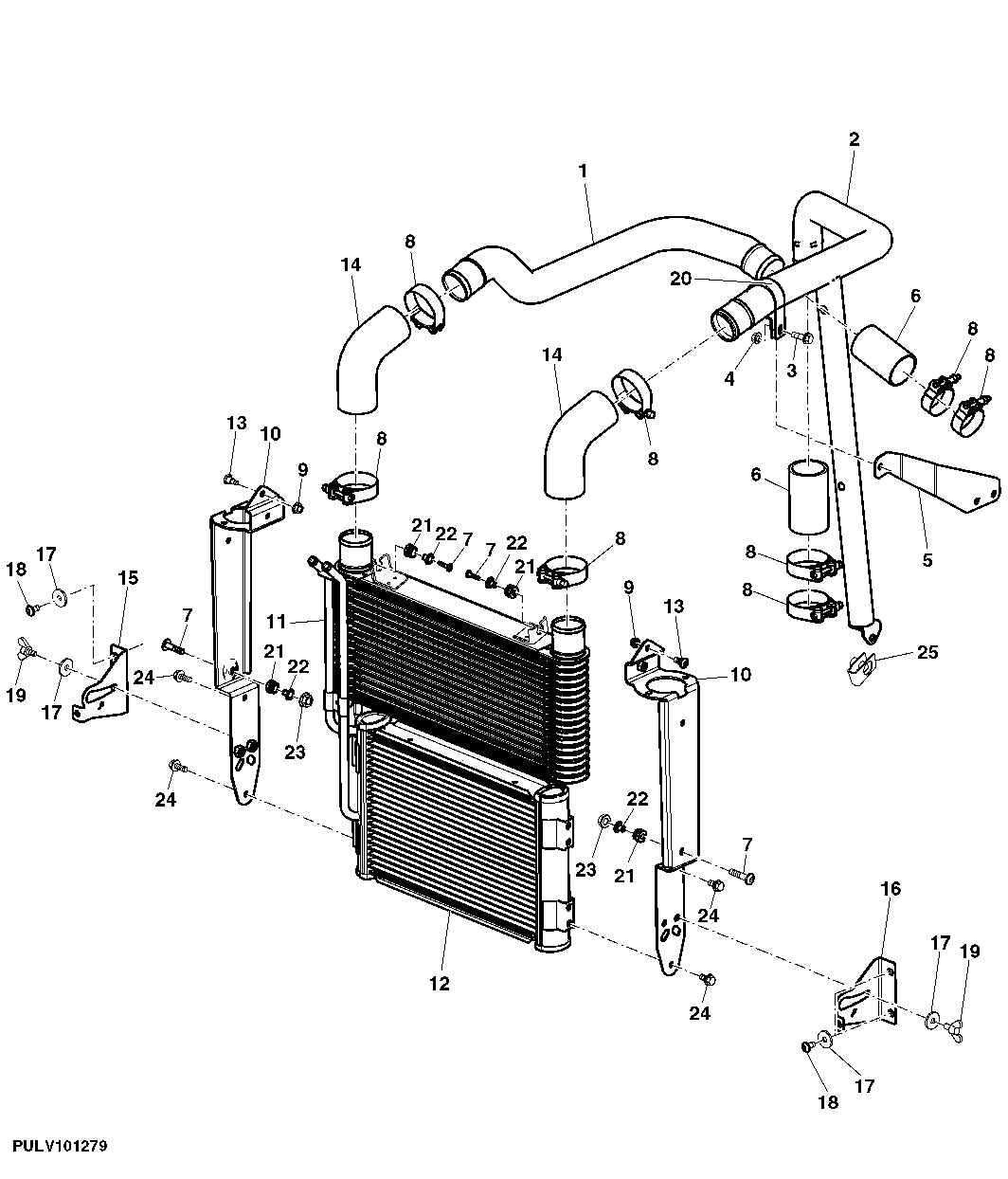 Intercooler, W/O Preheater (For European Tractors)