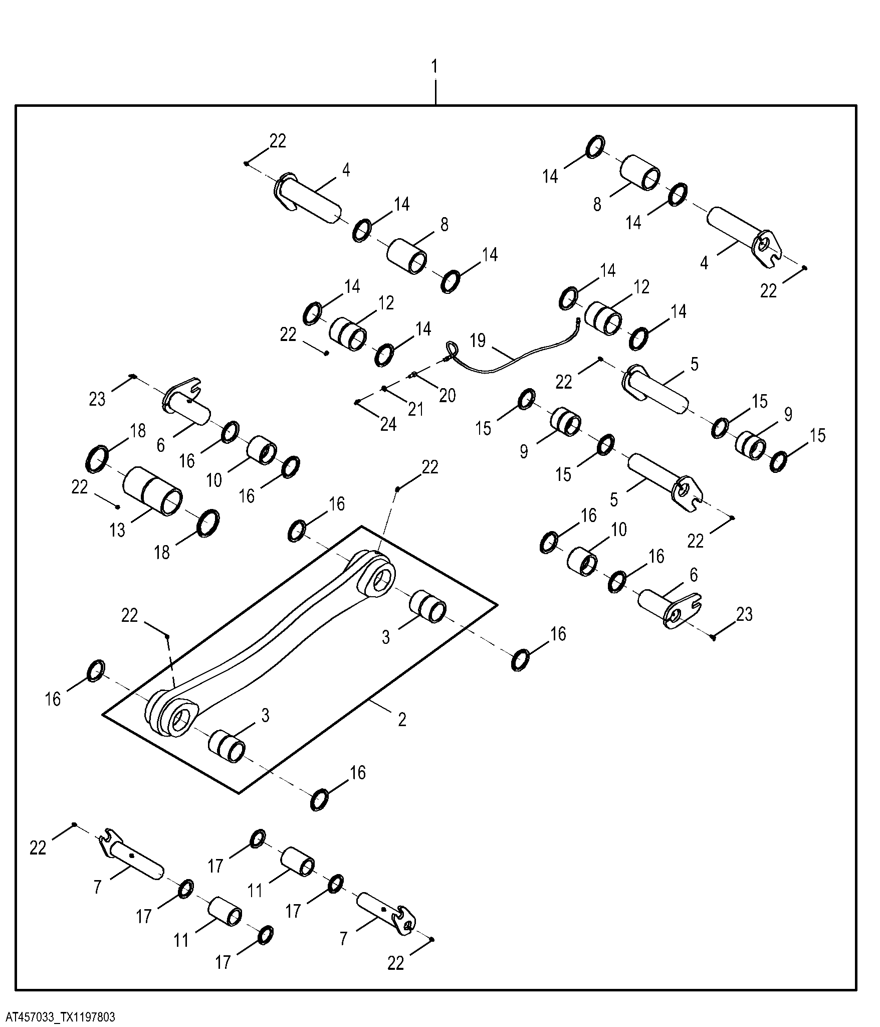 NeverGrease™ to Greased Hi-Vis Linkage Conversion Kit, High Lift