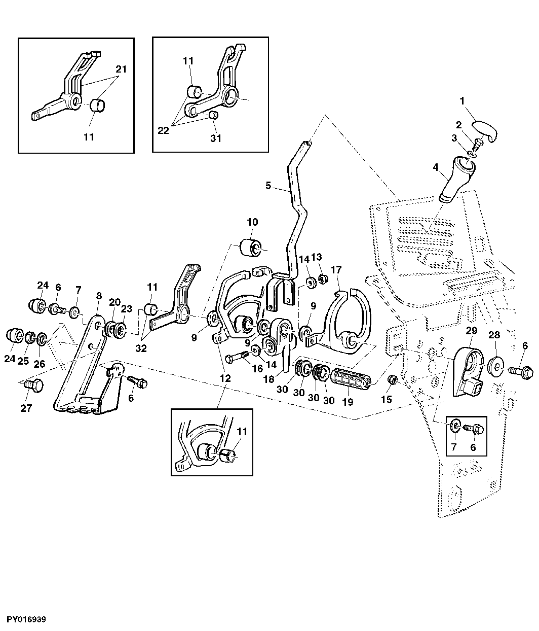 RANGE SHIFTING (POWRQUAD WITH REVERSER CONTROL AT SHIFT CONSOLE)