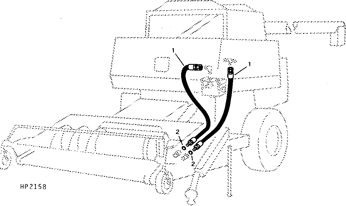 Hoses and couplers for combines ( - 600000)