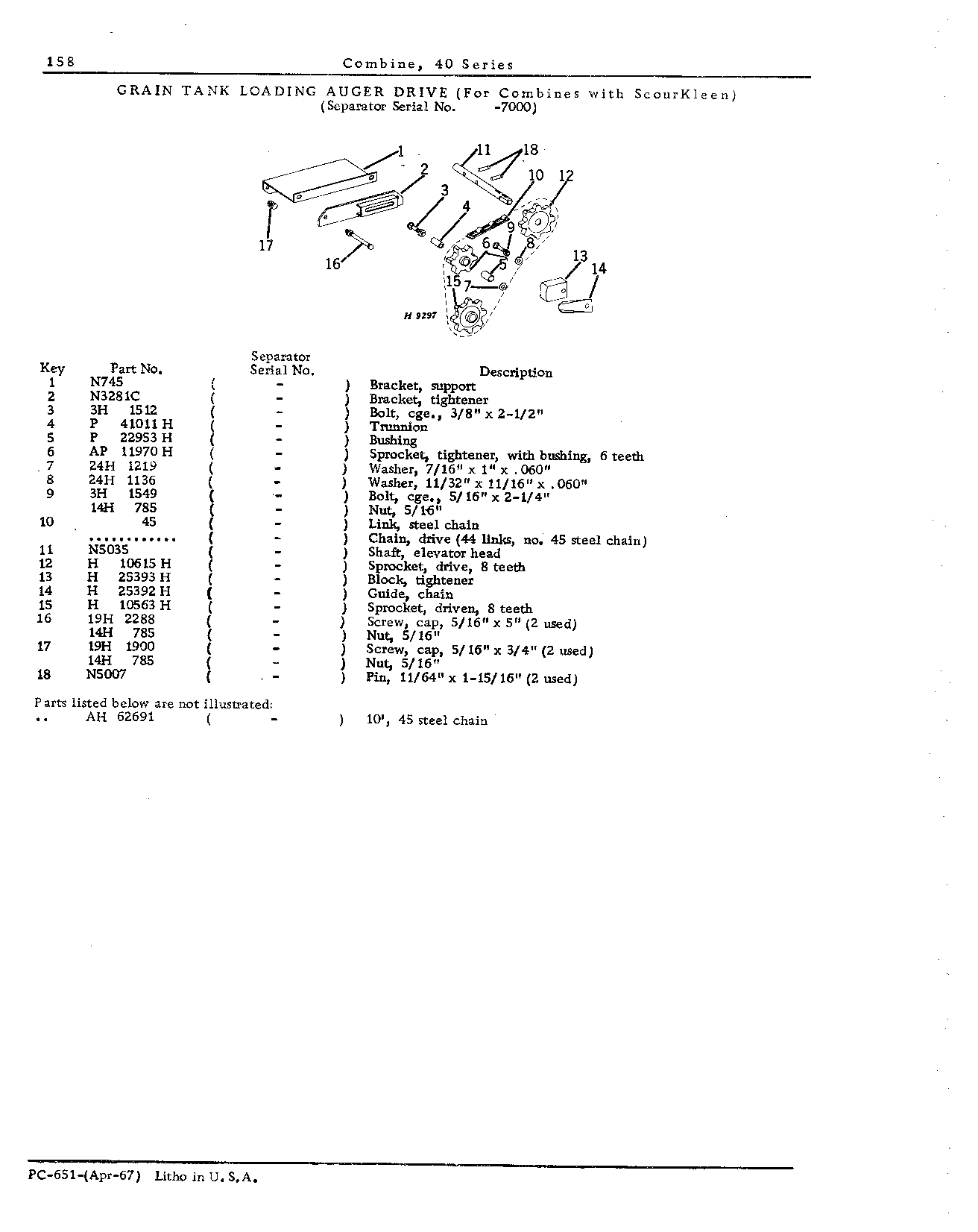 Drive Belts, Chains, and Tighteners (Continued)