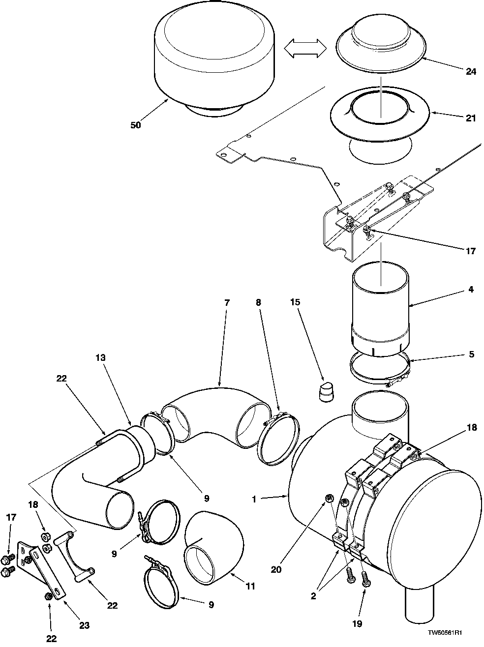 AIR INTAKE SYSTEM (660D, -001284) (848G, -001065)