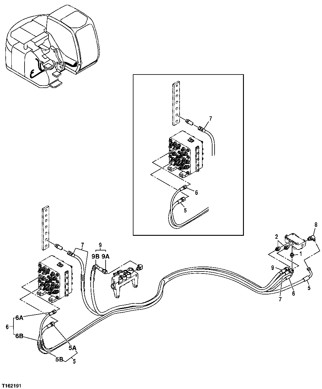 PILOT HYDRAULIC LINES (PILOT SIGNAL MANIFOLD TO SOLENOID)