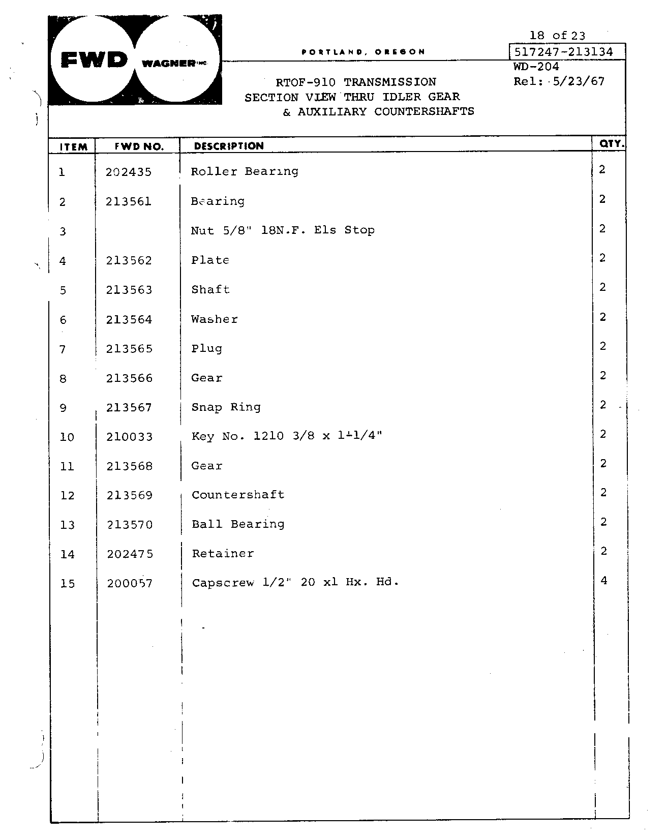 Section 50 - Power Train Transmission (Continued)