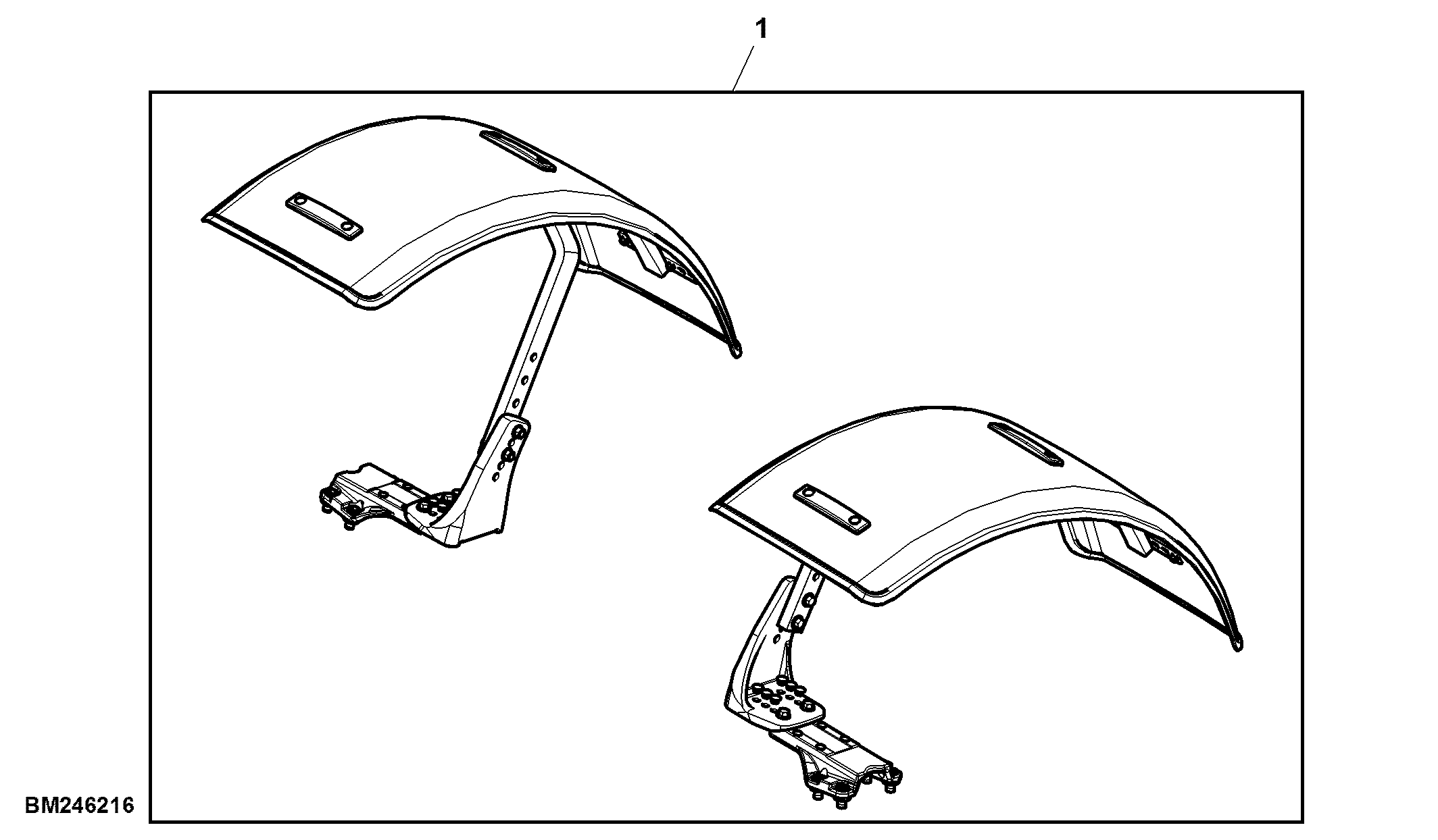 Attachment, Front Fenders, 480 mm Width, Large
