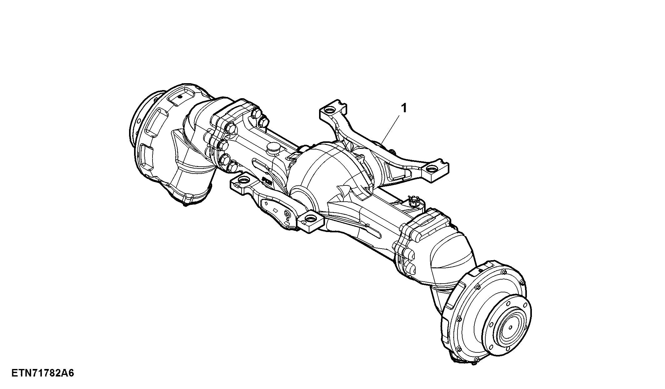 Front Axle Assembly, MFWD