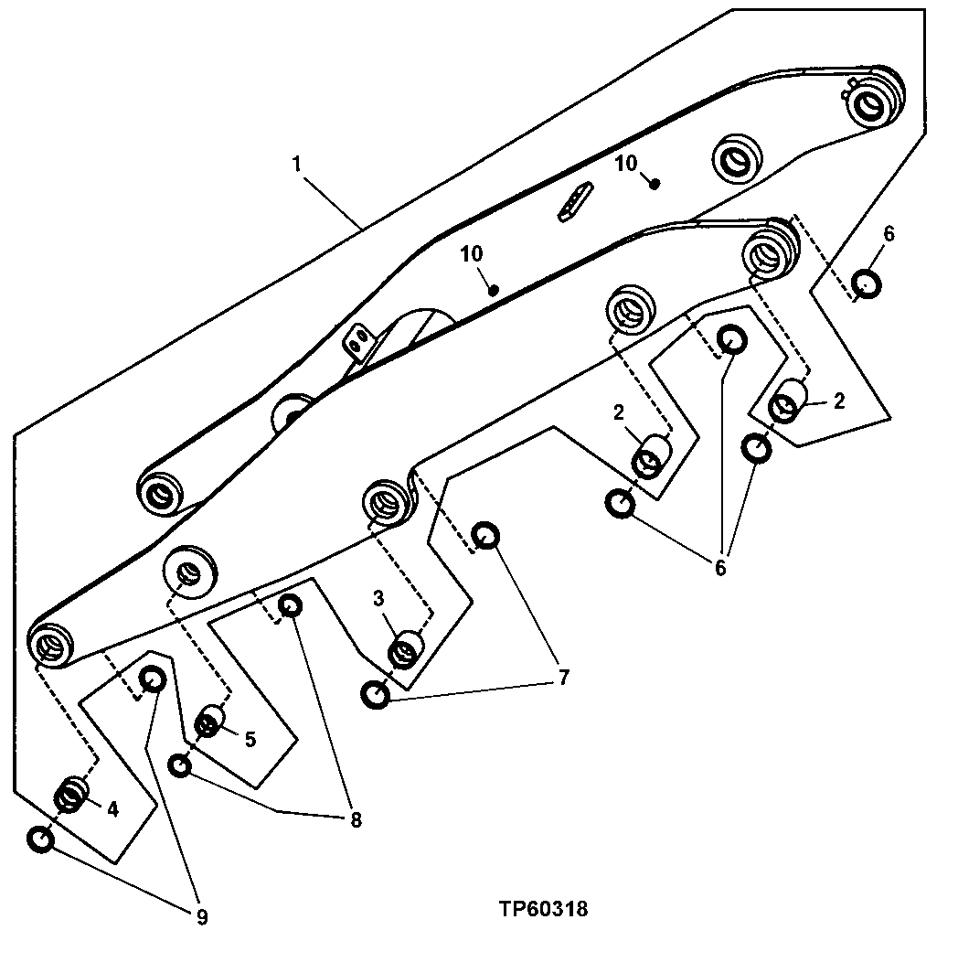 LOADER BOOM (FOR USE WITH TOOL CARRIER AND LOG LOADER)
