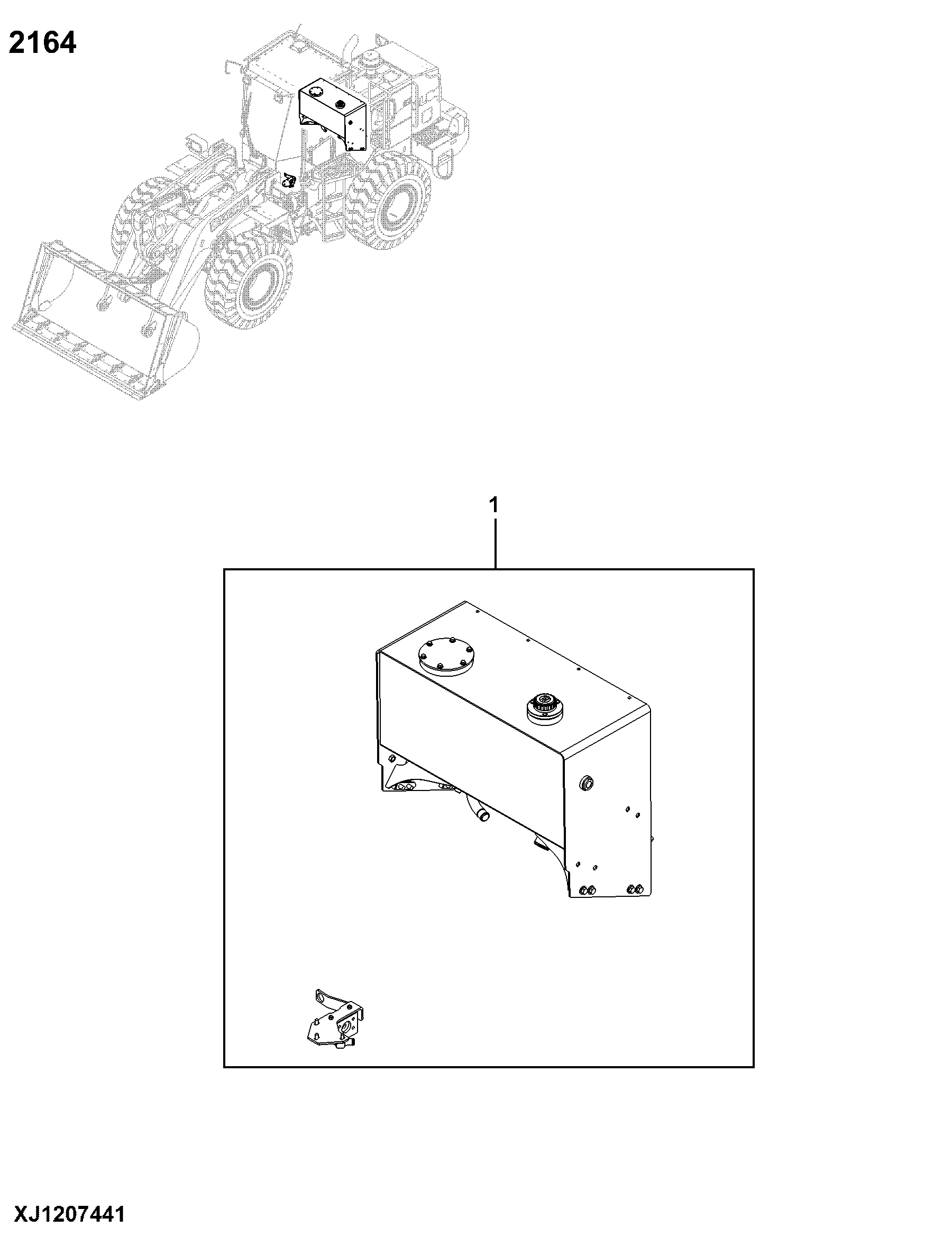 2164 Hydraulic Reservoir, Filter and Cooler