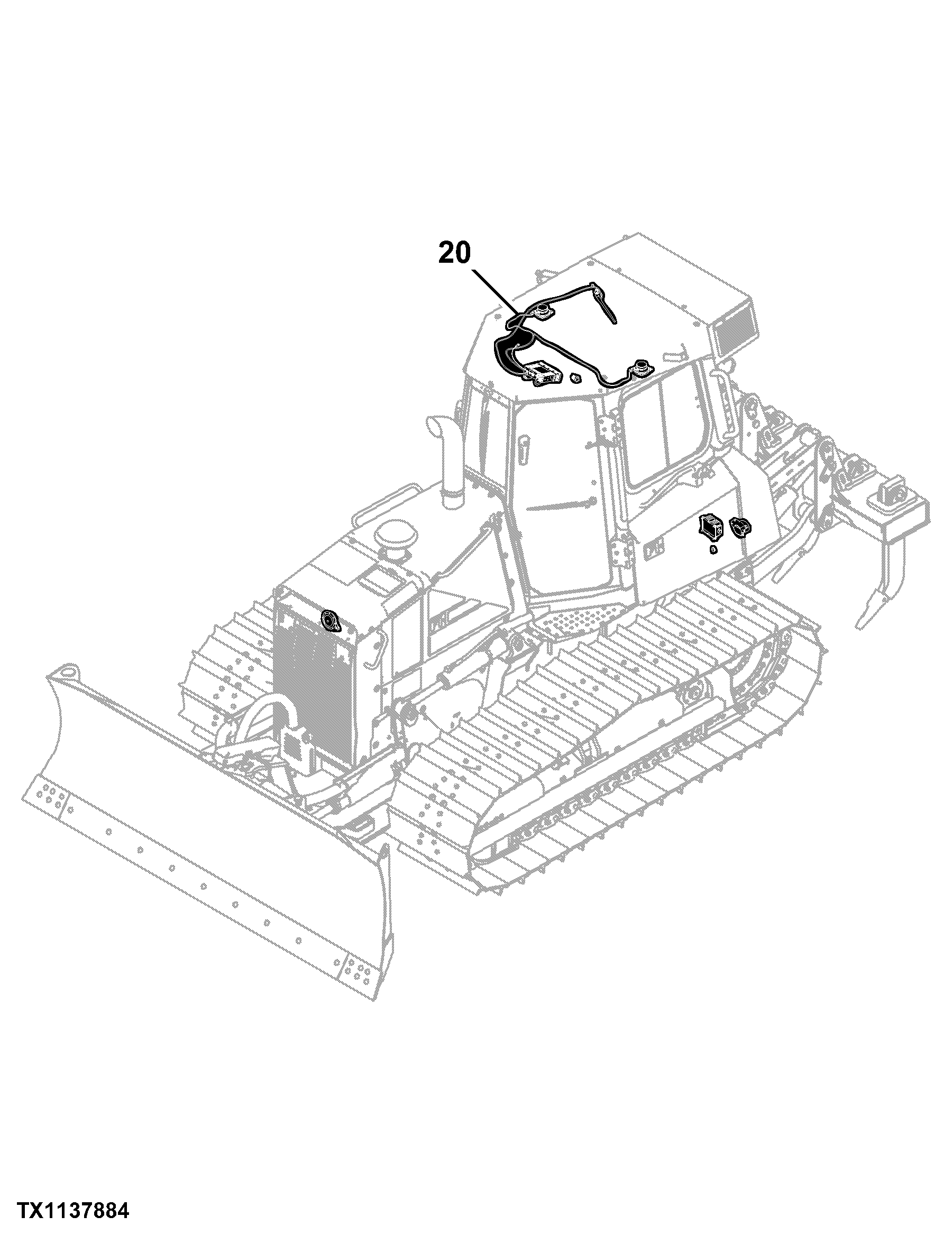 700K Crawler Dozer (PIN: 1T0700KX_ _E217278 - 275435) Engine 6068HT092