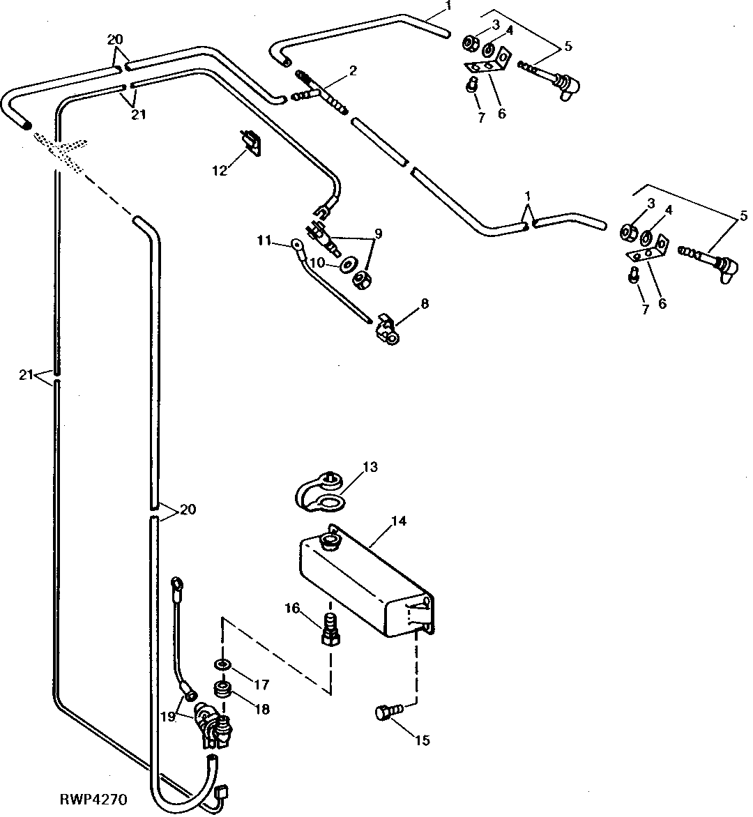 FRONT WINDSHIELD WASHER (NOT USED IN U.S. AND CANADA)