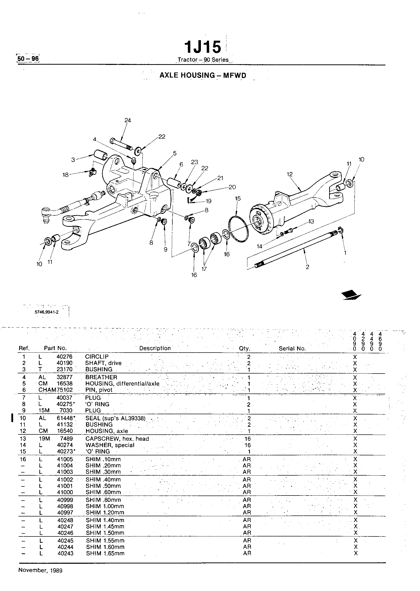 Power Train Axle Housing - MFWD