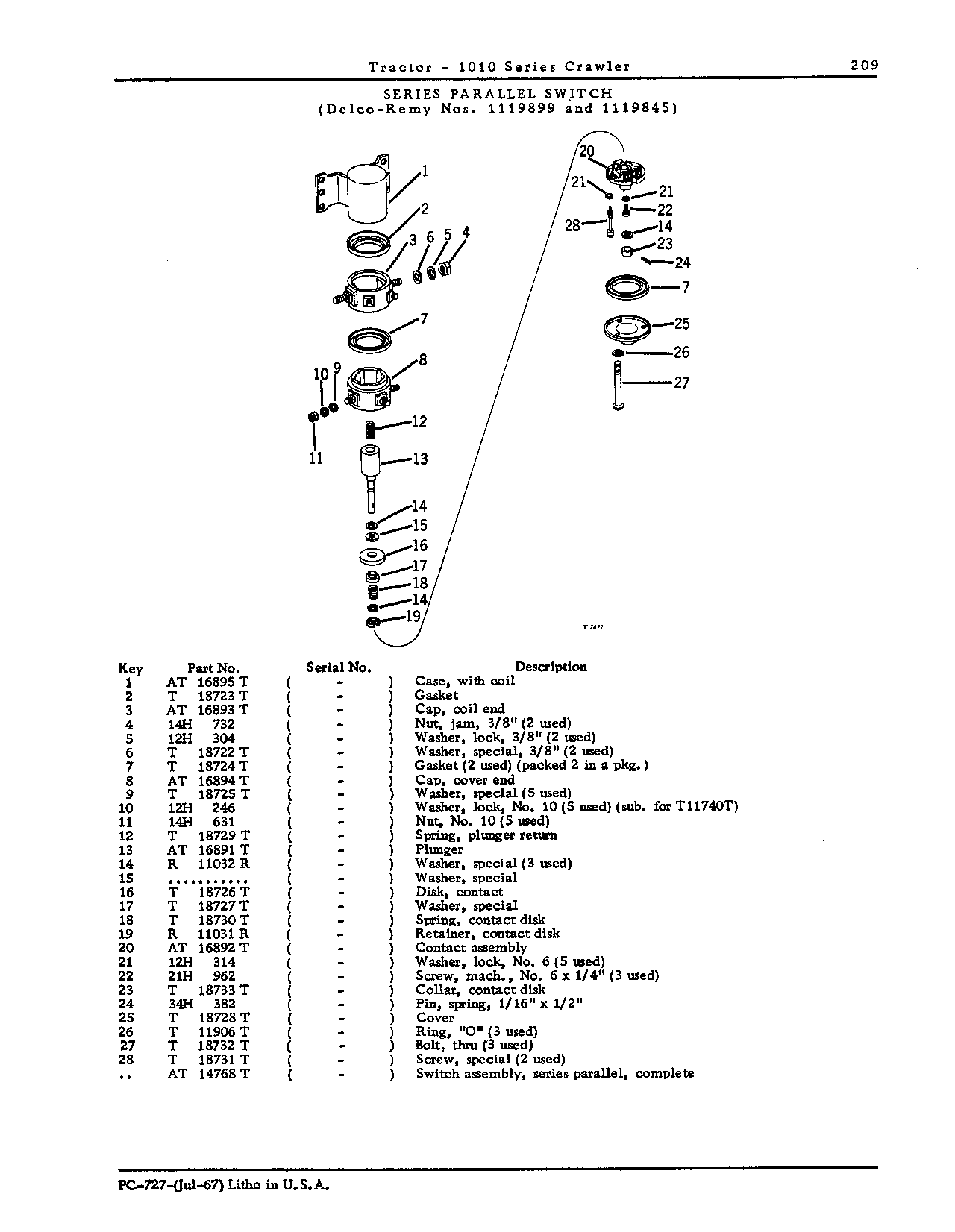 Solenoid switches (Continued)