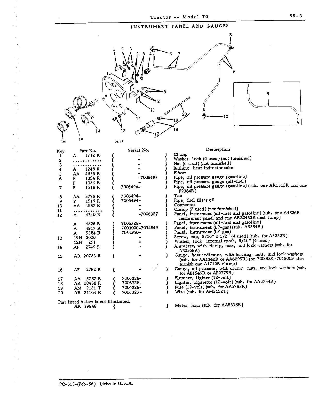 Section 55-Tools, Instrument Panel, Gauges, Hood, Grille and Fenders (Continued)
