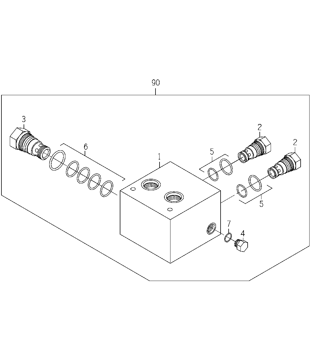 Valve, Flow Divider, Feed Roller, Rear ( - 070338)