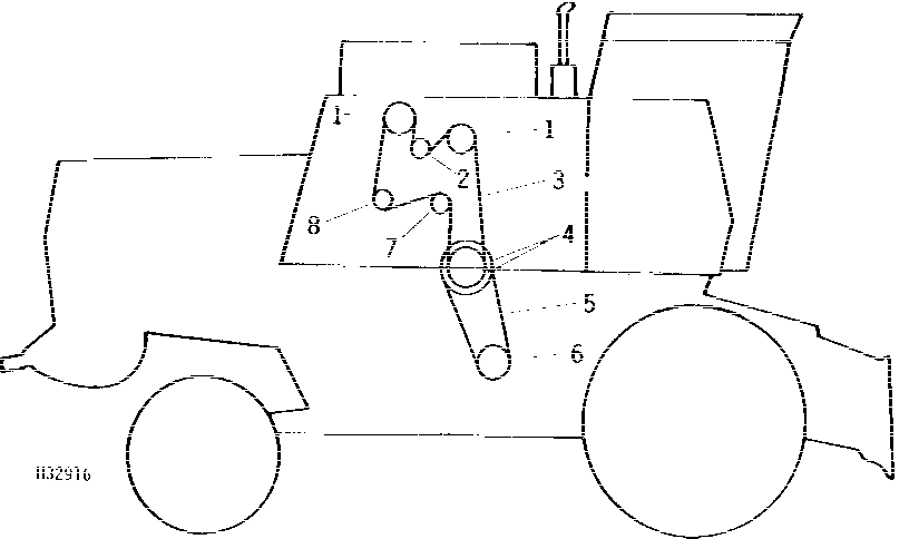 CLEAN GRAIN ELEVATOR AND LOADING AUGER DRIVE SHEAVES AND BELTS