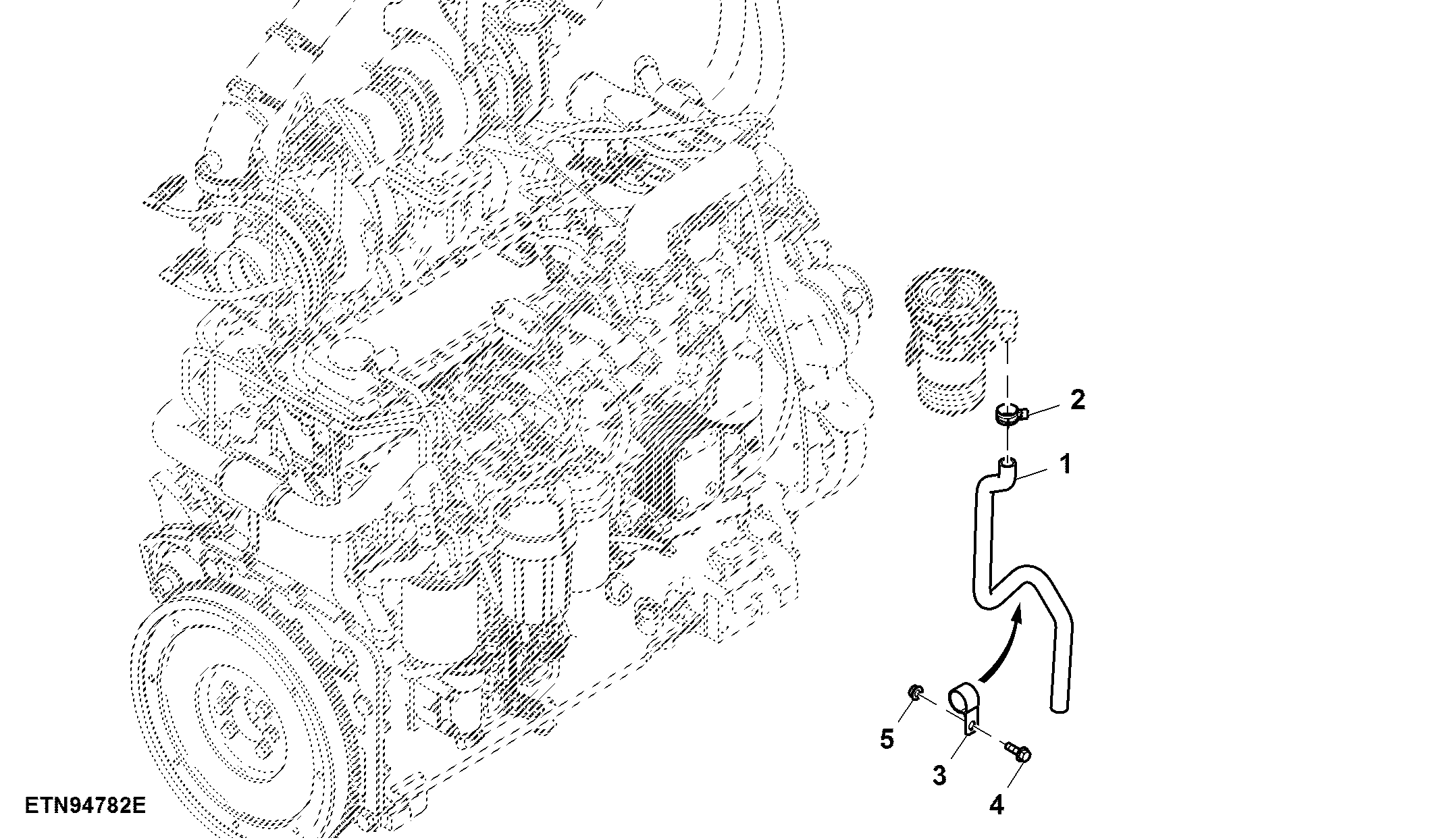 Engine Oil Breather, 6.8 L, FT4/ Stage 5 Engine