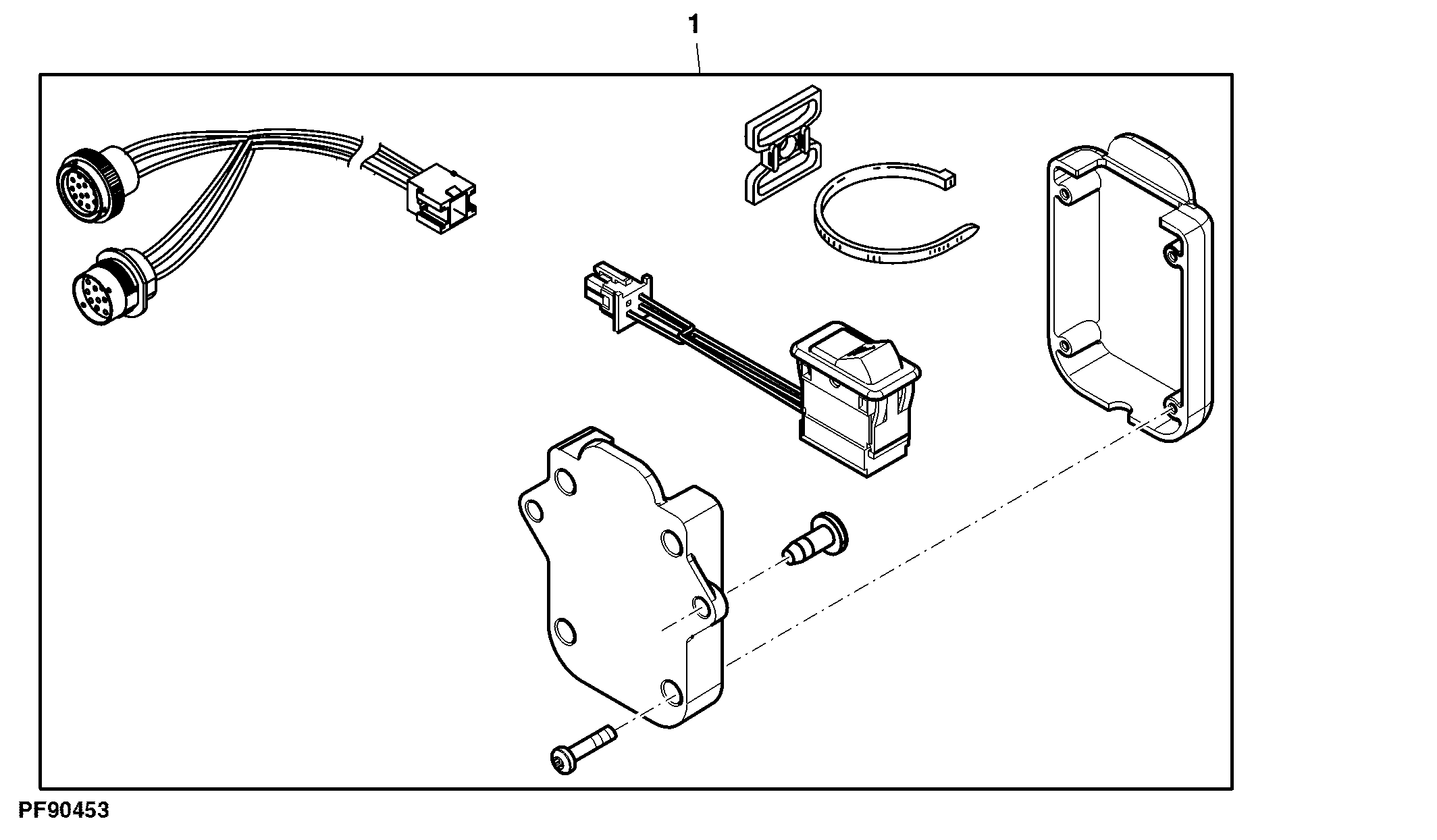 Attachment, Auxiliary Resume Switch, Steering Column, AutoTrac™ Universal 200
