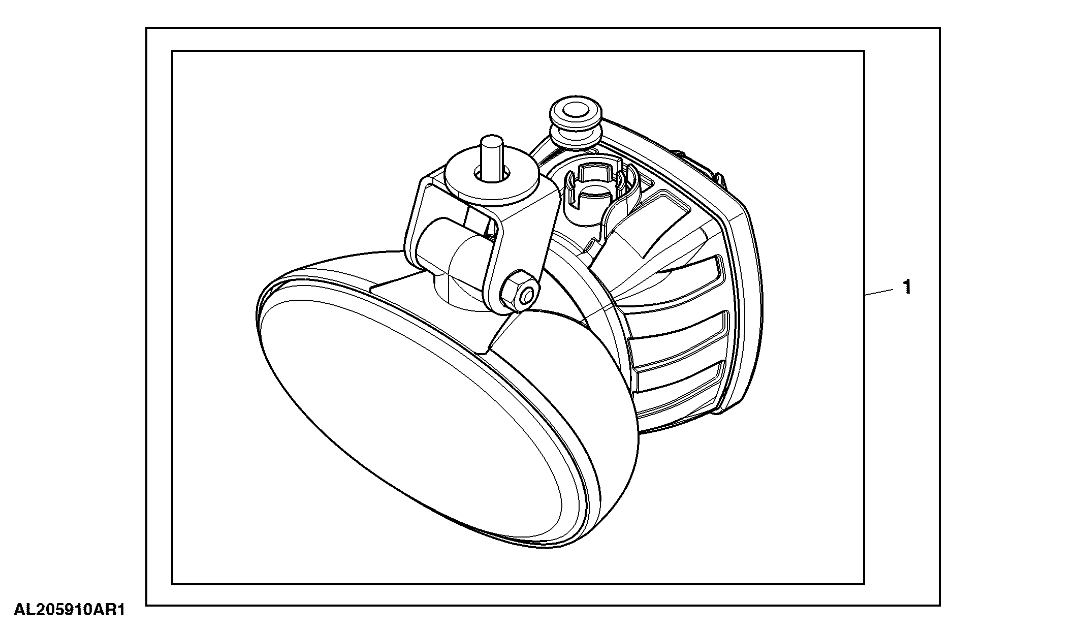 Attachment, Work Lights, Xenon, Cab Front, Hanging