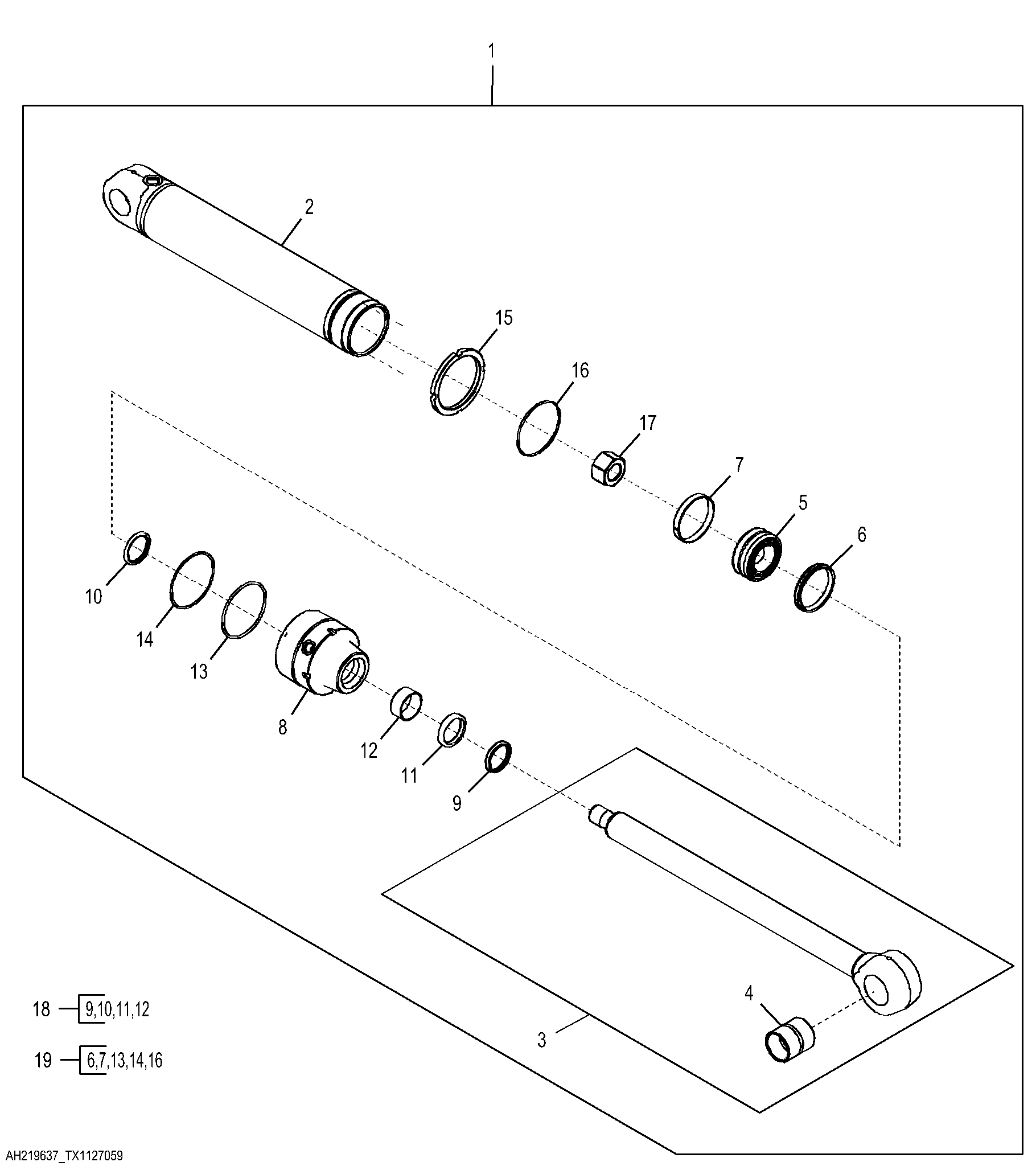 Crowd Cylinder and Repair Kit, Standard and Extendable Dipperstick