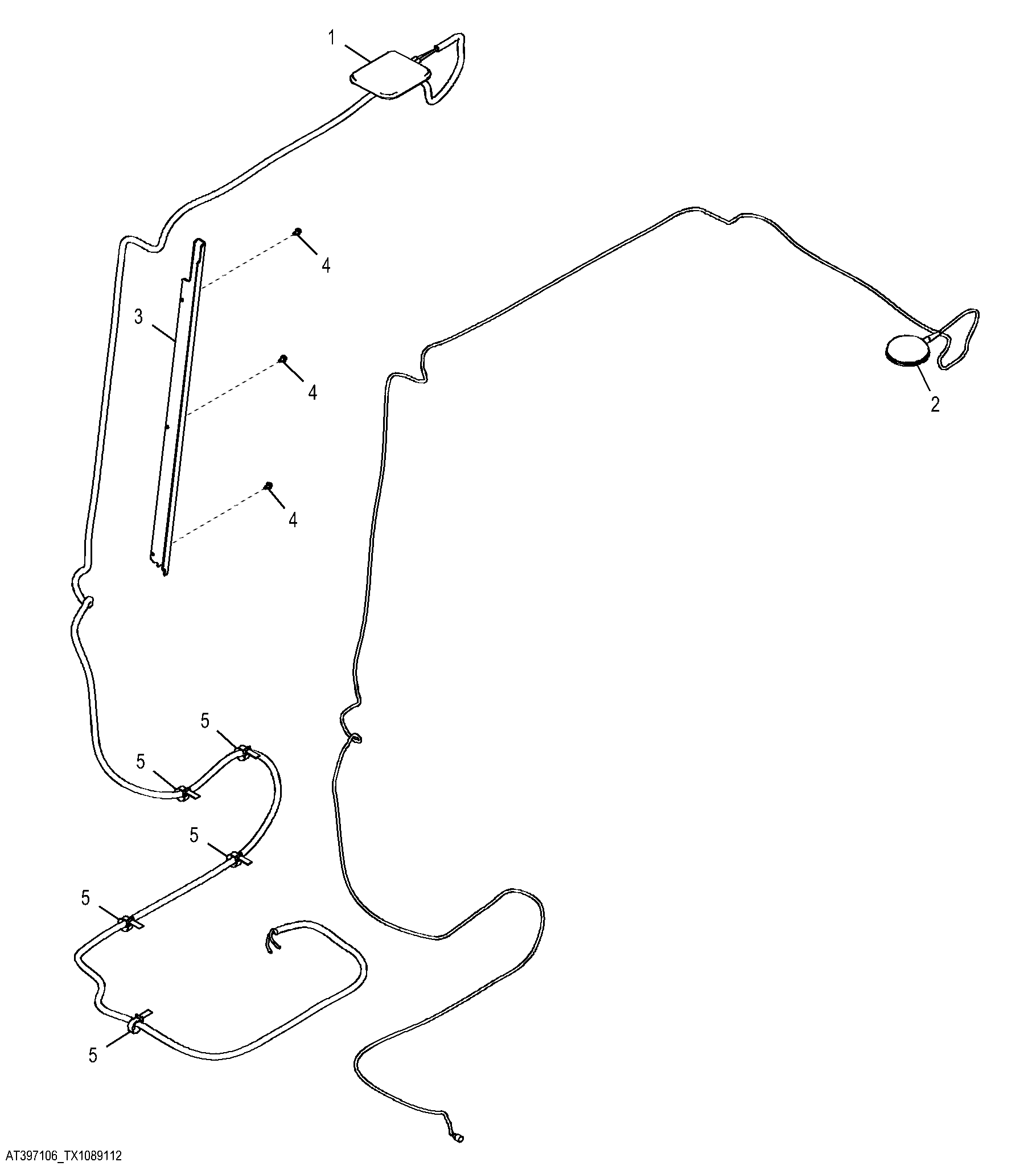 JDLink™ Canopy Antenna, Modular Telematics Gateway (MTG) And Satellite (SAT) Assembly