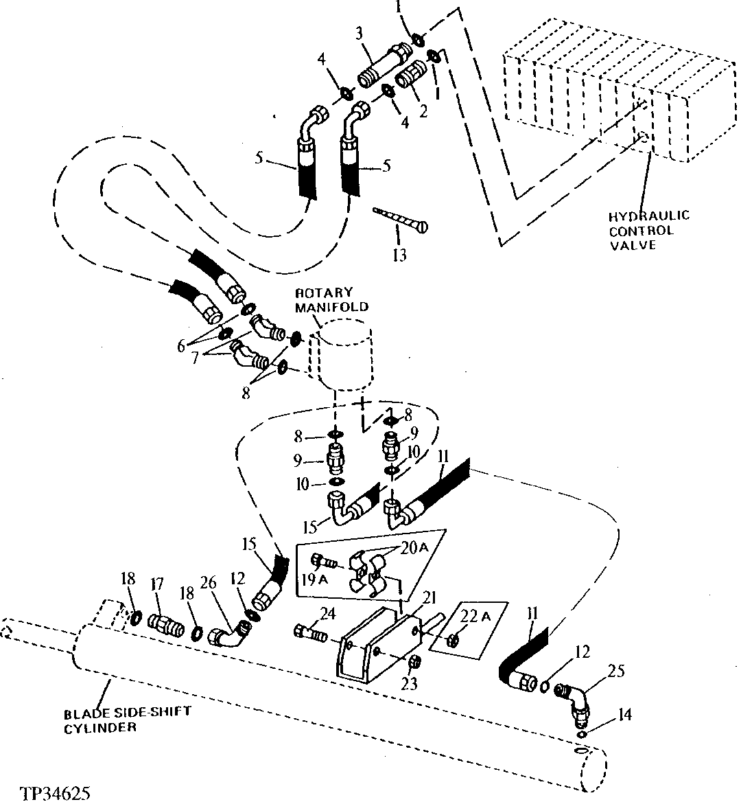 BLADE SIDE-SHIFT LINES AND FITTINGS (541004 - )
