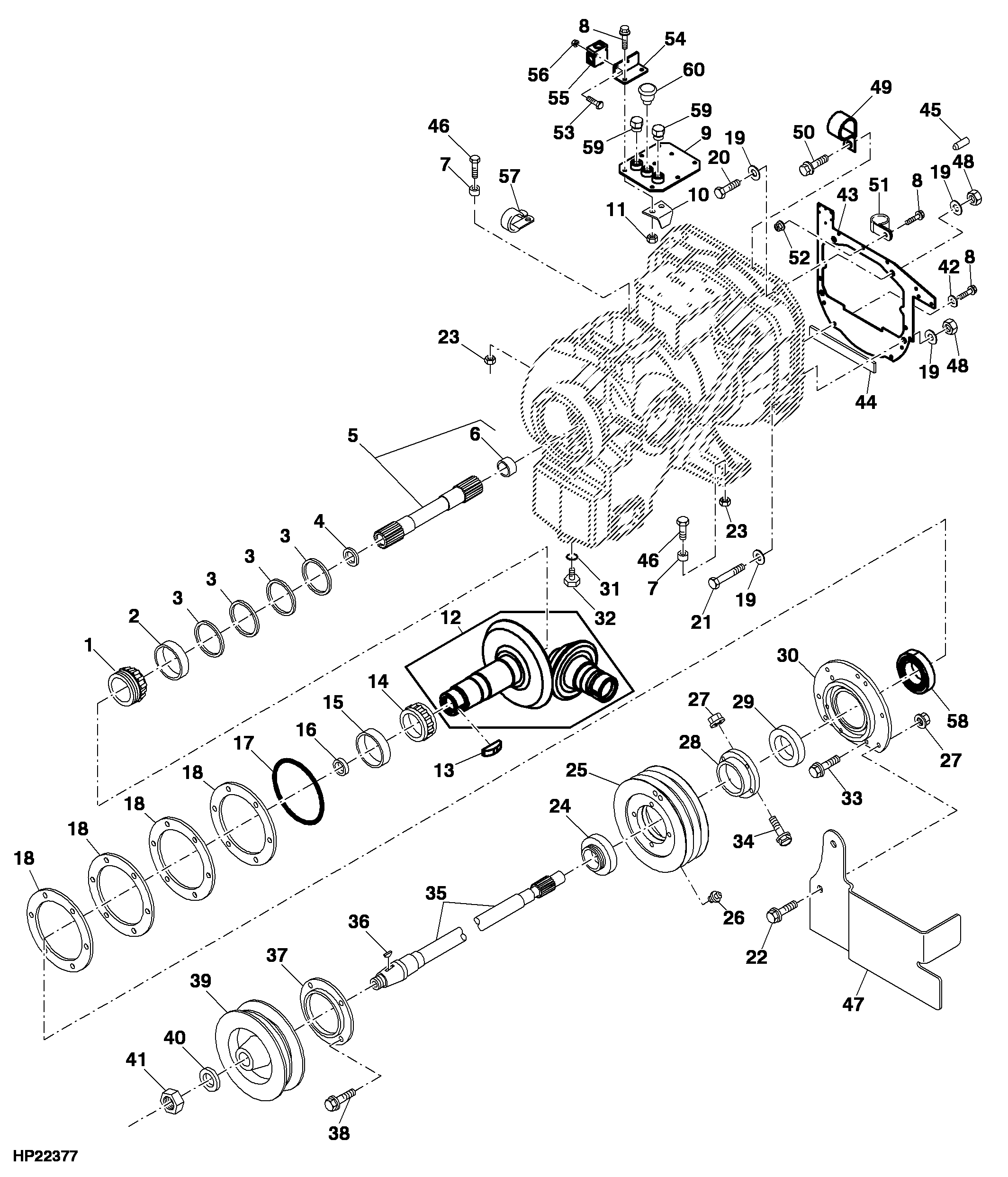 MAIN GEARCASE (MULTI-SPEED FEEDER HOUSE DRIVE)