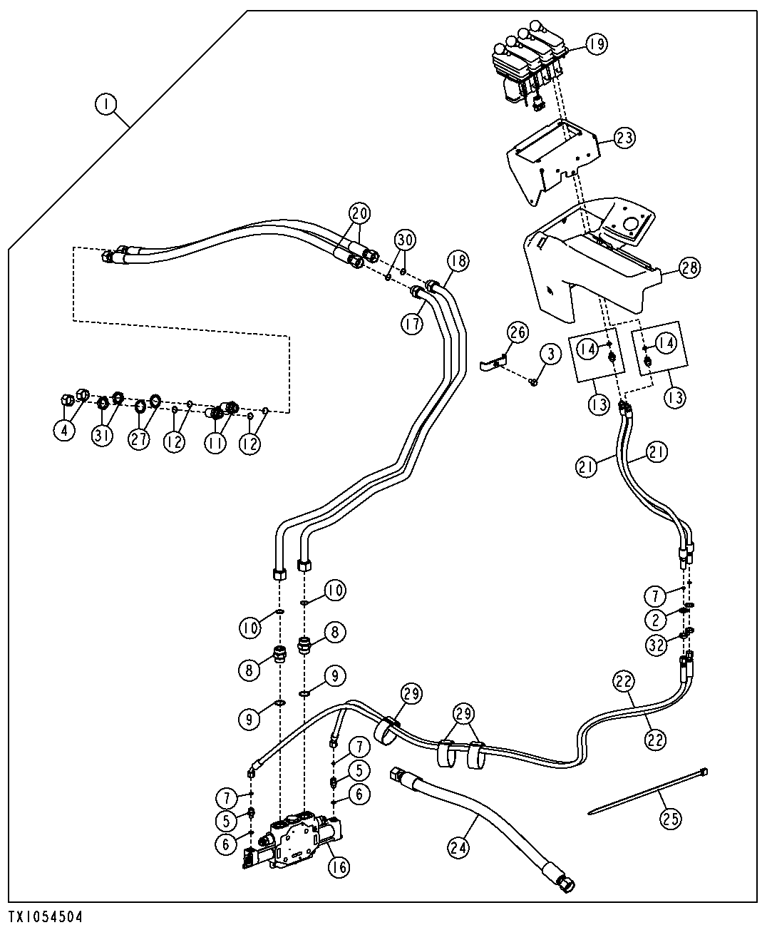 Three Lever To Four Lever Pilot Controller Conversion Kit